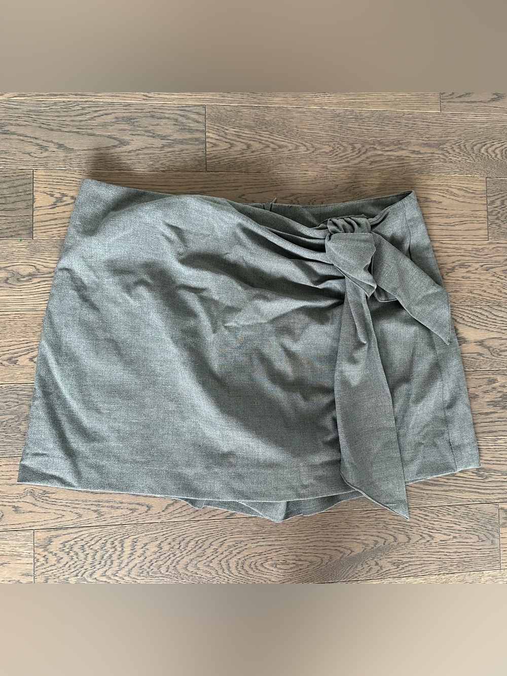 Zara Olive Grey Skort with Side Knot